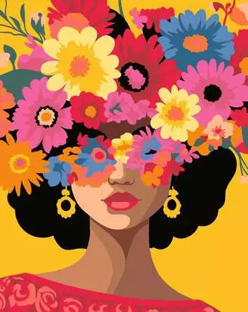 CreArt Blooming Beauty 9.5X12" Paint by Number