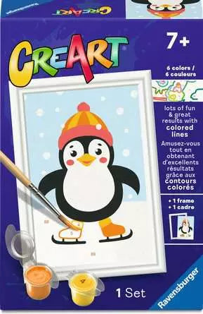 CreArt Penguin in Snow 3X5"