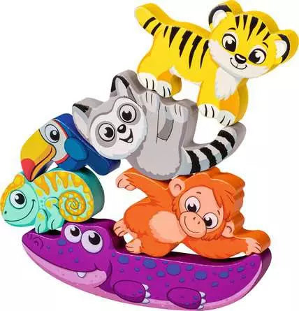 Wooden Touch & Play Puzzle In the Jungle 3 in 1