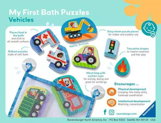 My First Bath Puzzles Vehicles