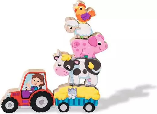 Magnetic Wooden Count & Play puzzle -  On the Farm