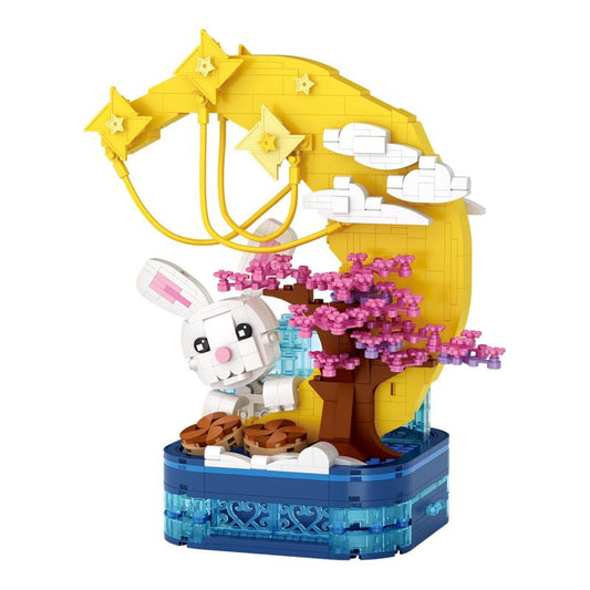 Loz Block Moon Rabbit Brush Pot