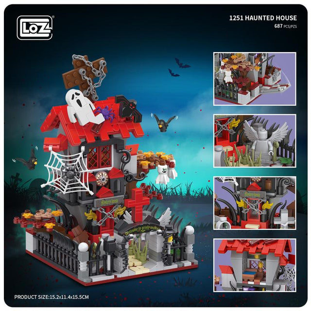 Loz Block Haunted House