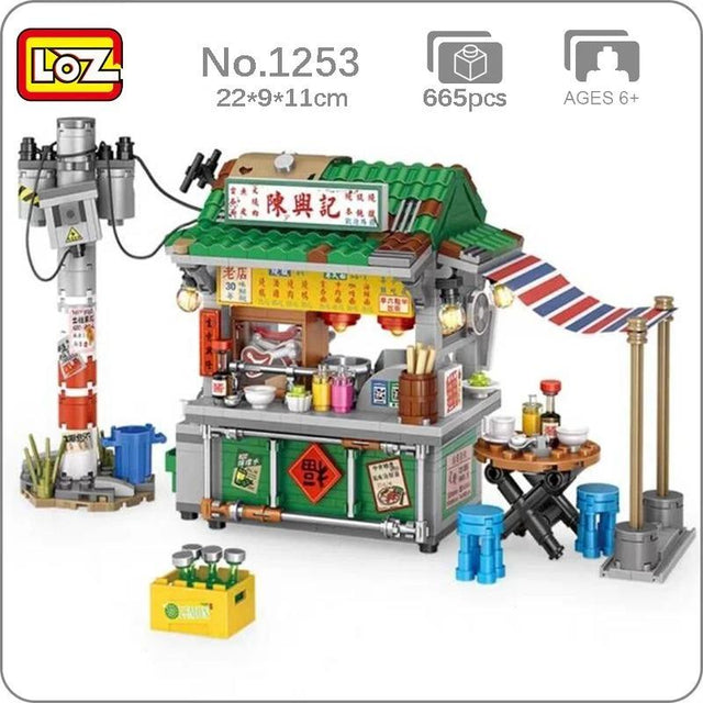 Loz Block Hong Kong Food Stall