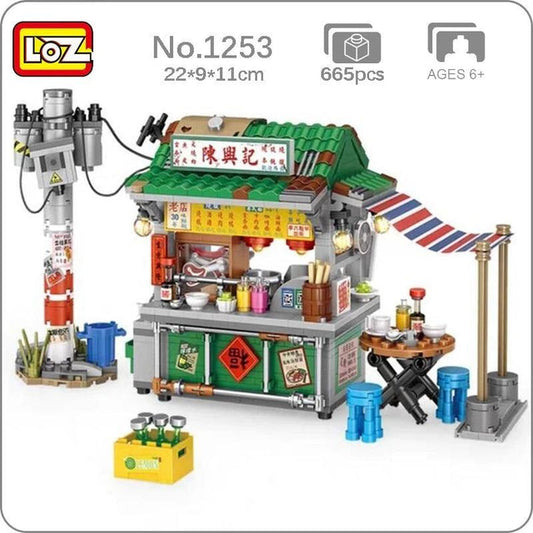 Loz Block Hong Kong Food Stall