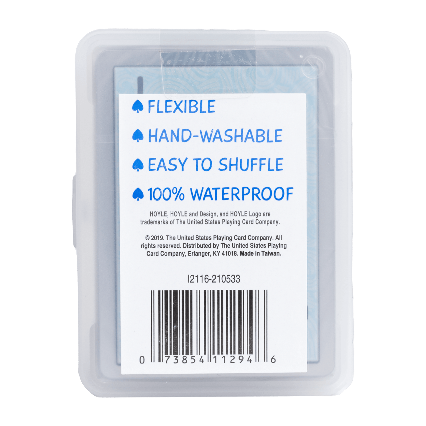 Hoyle Waterproof Clear Playing Cards