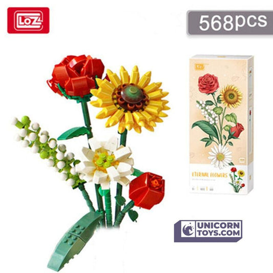 Loz Block Sunflower Rose Saffron Hypericum Eternal Flower