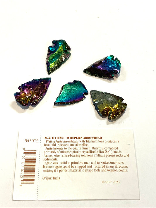 Agate Titanium Replica Arrowhead