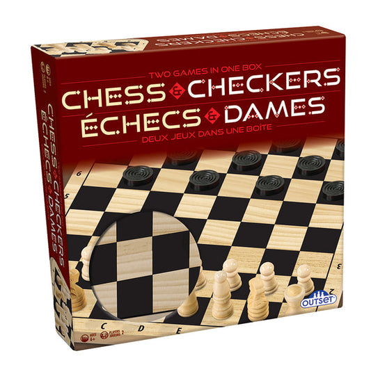 Wooden Chess & Checkers