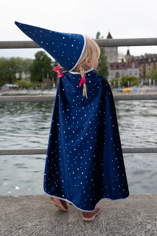 Glitter Wizard Cape and Hat Age 4-6