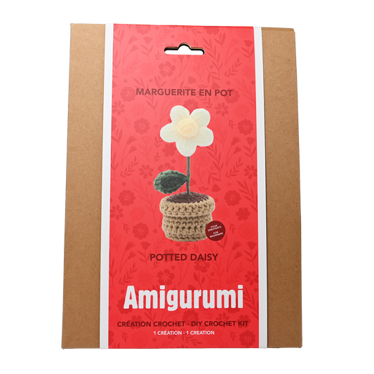 Potted Daisy Crochet Kit