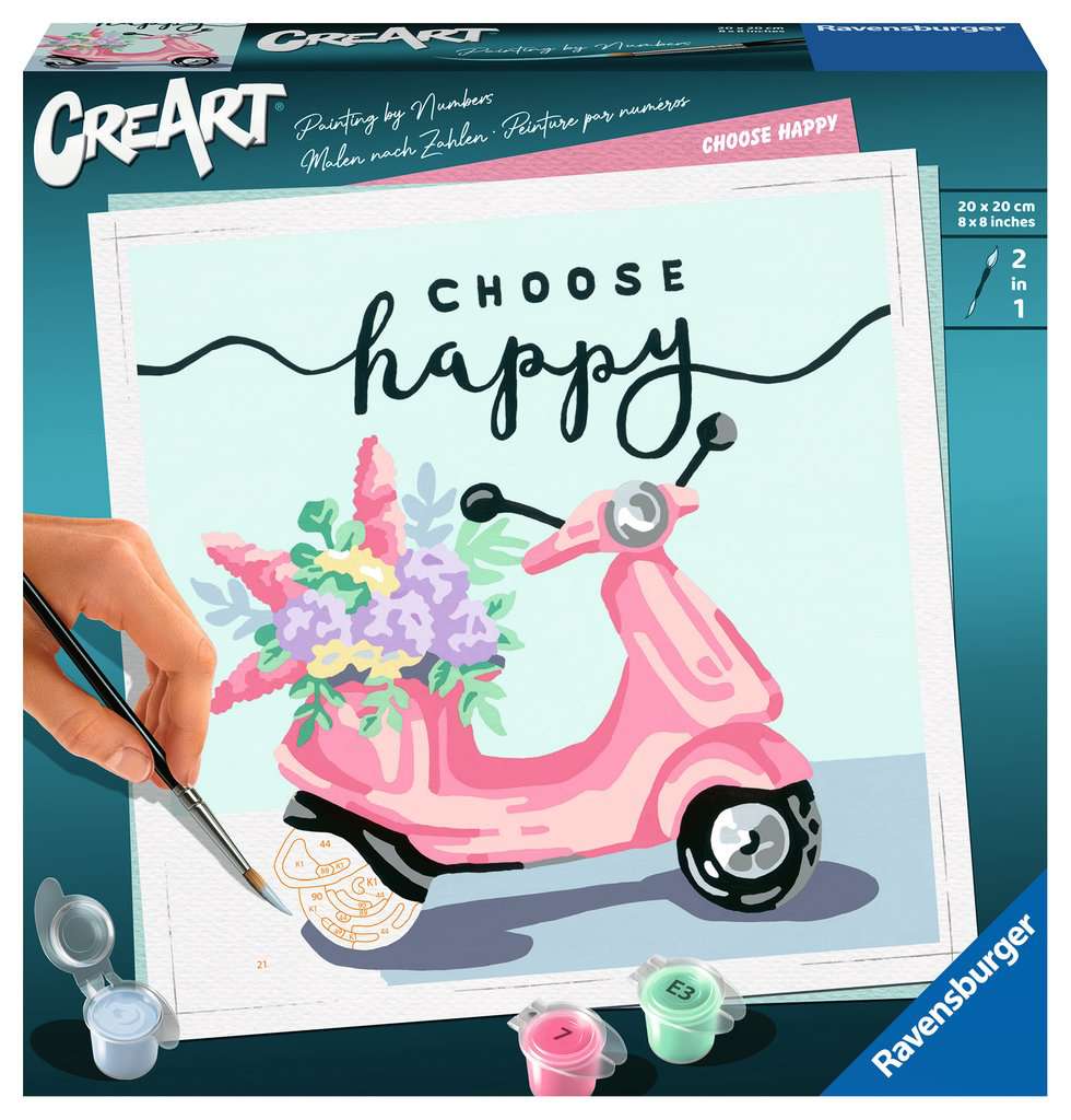 CreArt Choose Happy 8X8"