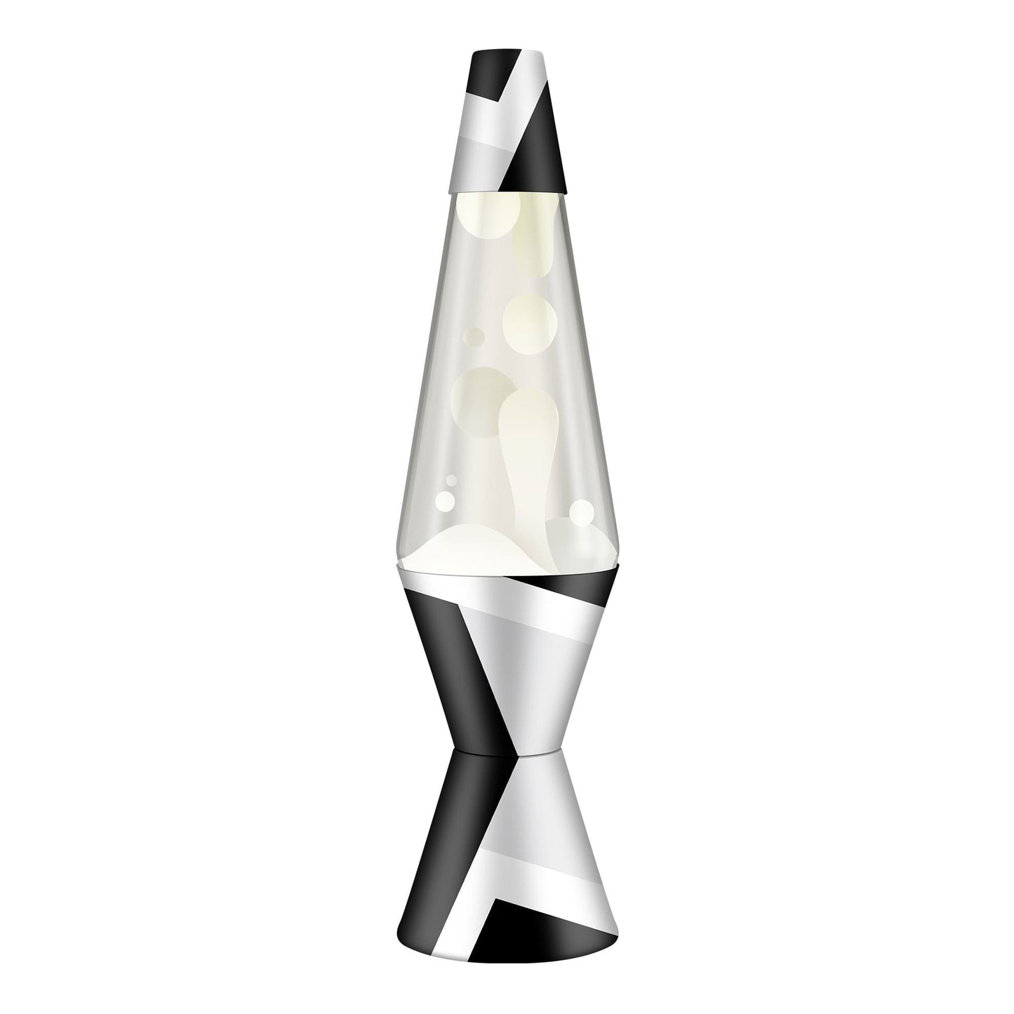 Lava Lamp Flowing White Lava in Clear Liquid 14.5"
