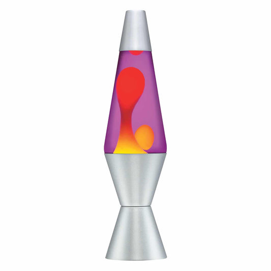 11.5" Lava Lamp Yellow/Purple/Silver