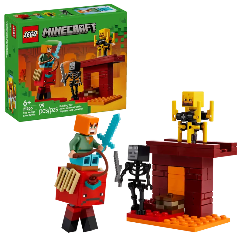Minecraft The Nether Lava Battle
