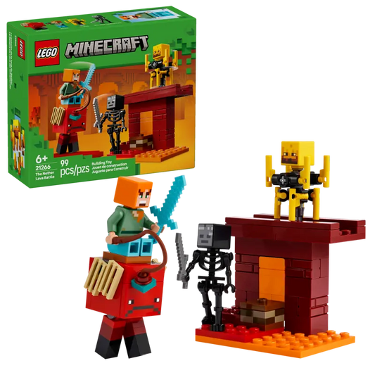 Minecraft The Nether Lava Battle