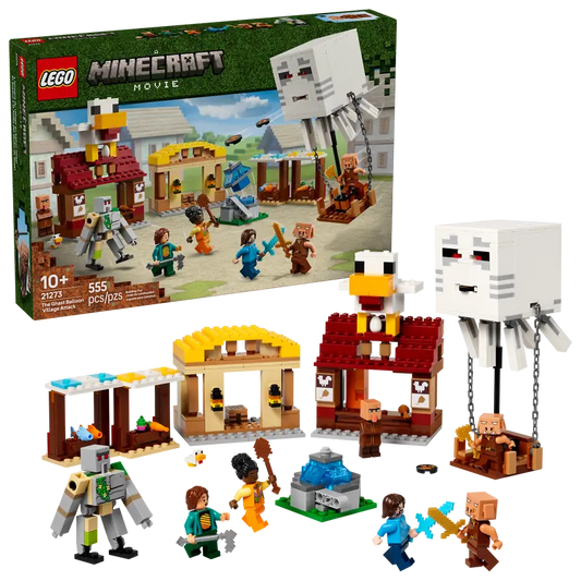 Minecraft The Ghast Balloon Village Attack