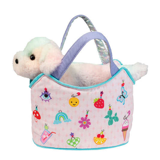 Charmingly Yours Sak with Rainbow Dog