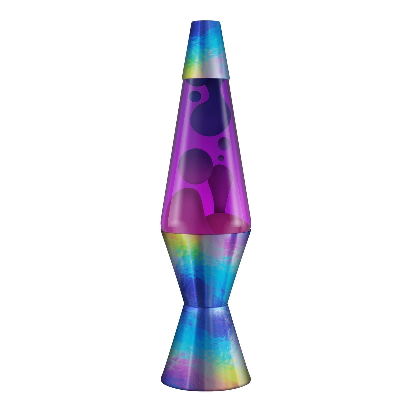 Lava Lamp Fowing dark Purple in Purple Liquid 14.5"
