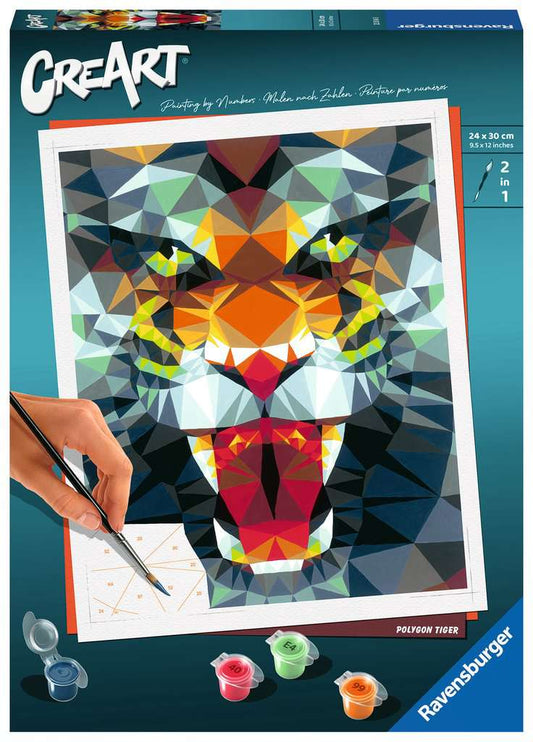 CreArt Polygon Tiger 9.5X12"