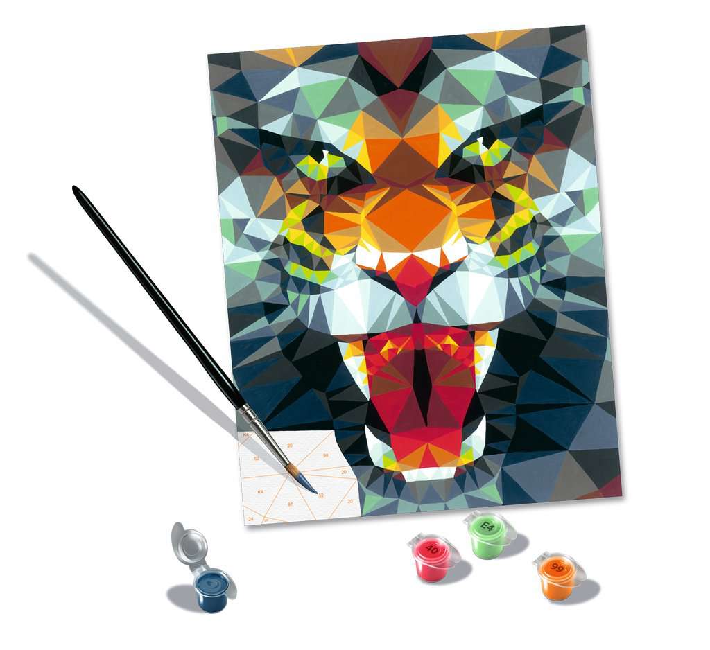 CreArt Polygon Tiger 9.5X12"