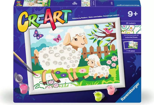 CreArt Sheep and Lamb paint by number