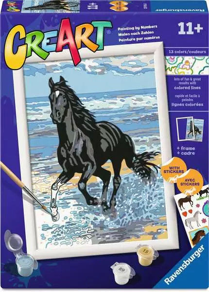 CreArt Beach Horse paint by number