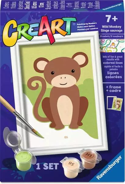 CreArt Wild Monkey paint by number