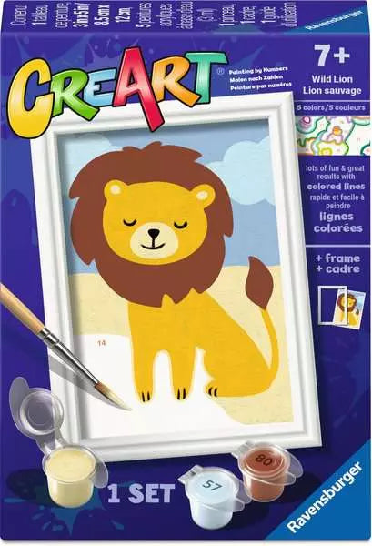CreArt Wild Lion paint by number