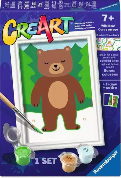 CreArt Wild Bear paint by number