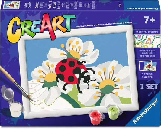 CreArt Ladybug paint by number