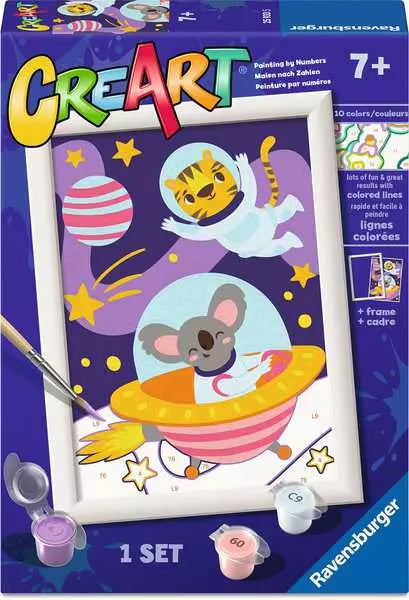 CreArt Animals in Space paint by number