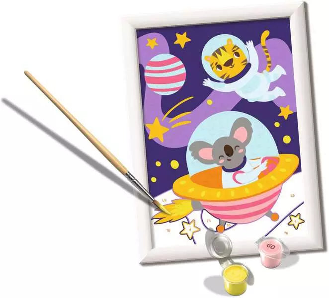 CreArt Animals in Space paint by number