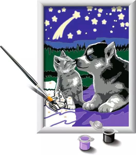 CreArt Moonlight Friends paint by number