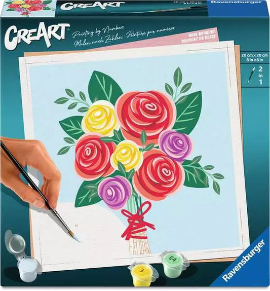 CreArt Rose Bouquet paint by number