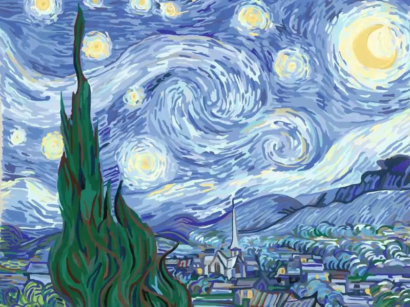 CreArt Canvas Editon - Van Gogh: Starry Night paint by number