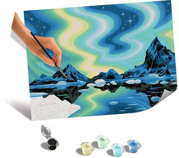 CreArt Canvas Edition Northern Lights paint by numbers