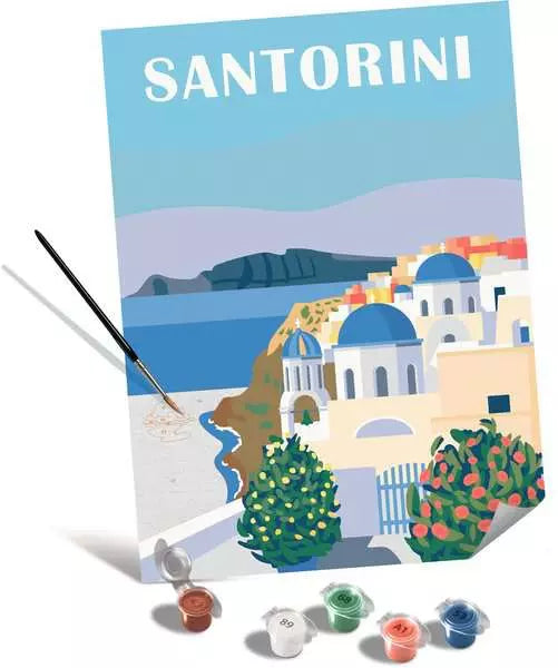 CreArt Canvas Edition Shades of Santorini paint by number
