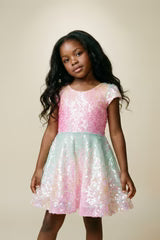 Sorbet Swirl Skater Dress Size 7-8
