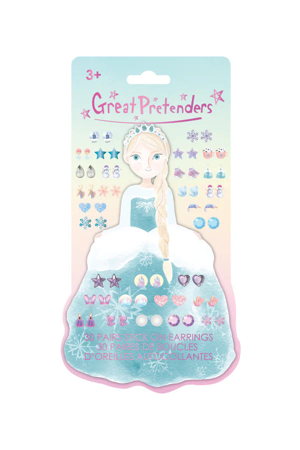 Frosty Sister Stick on Earrings