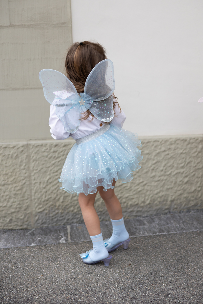 Iridescent Celestial Fairy Wings Tutu & Wand Size 4-6