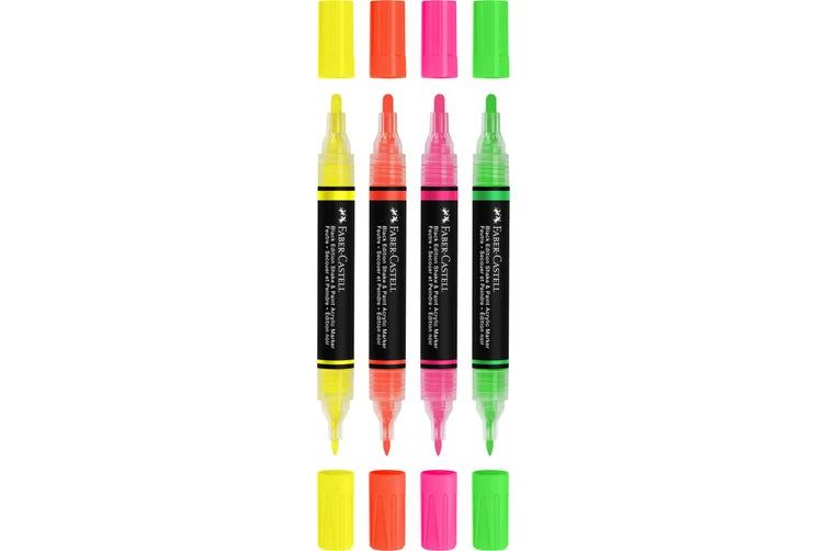 4 Shake & Paint Acrylic Markers, Neon