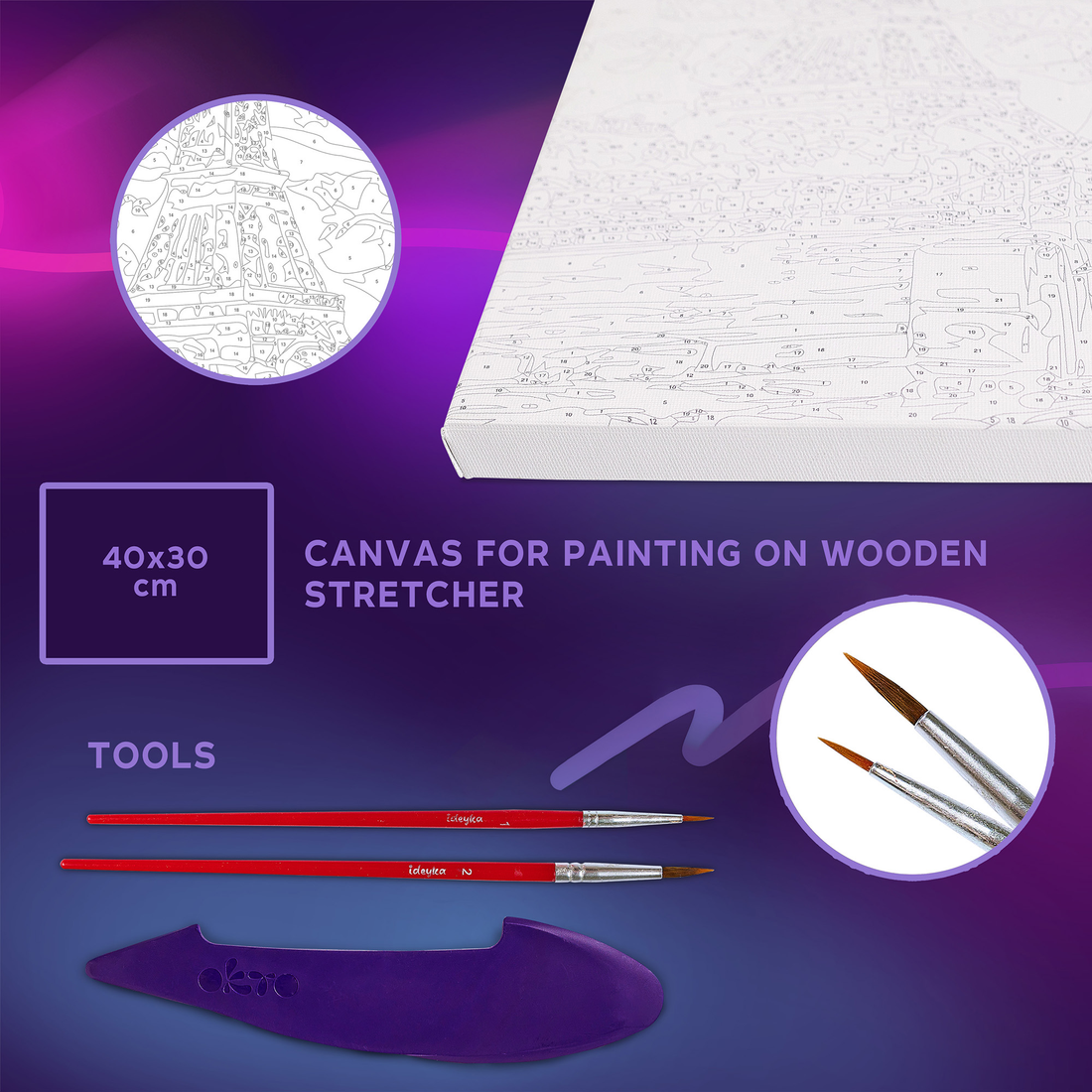 Oktoclay & Painting Kit Greetings From Paris