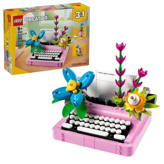 Creator Typewriter with Flowers
