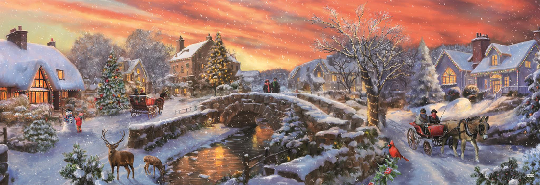 Christmas Over the Bridge 1000pc Panorama