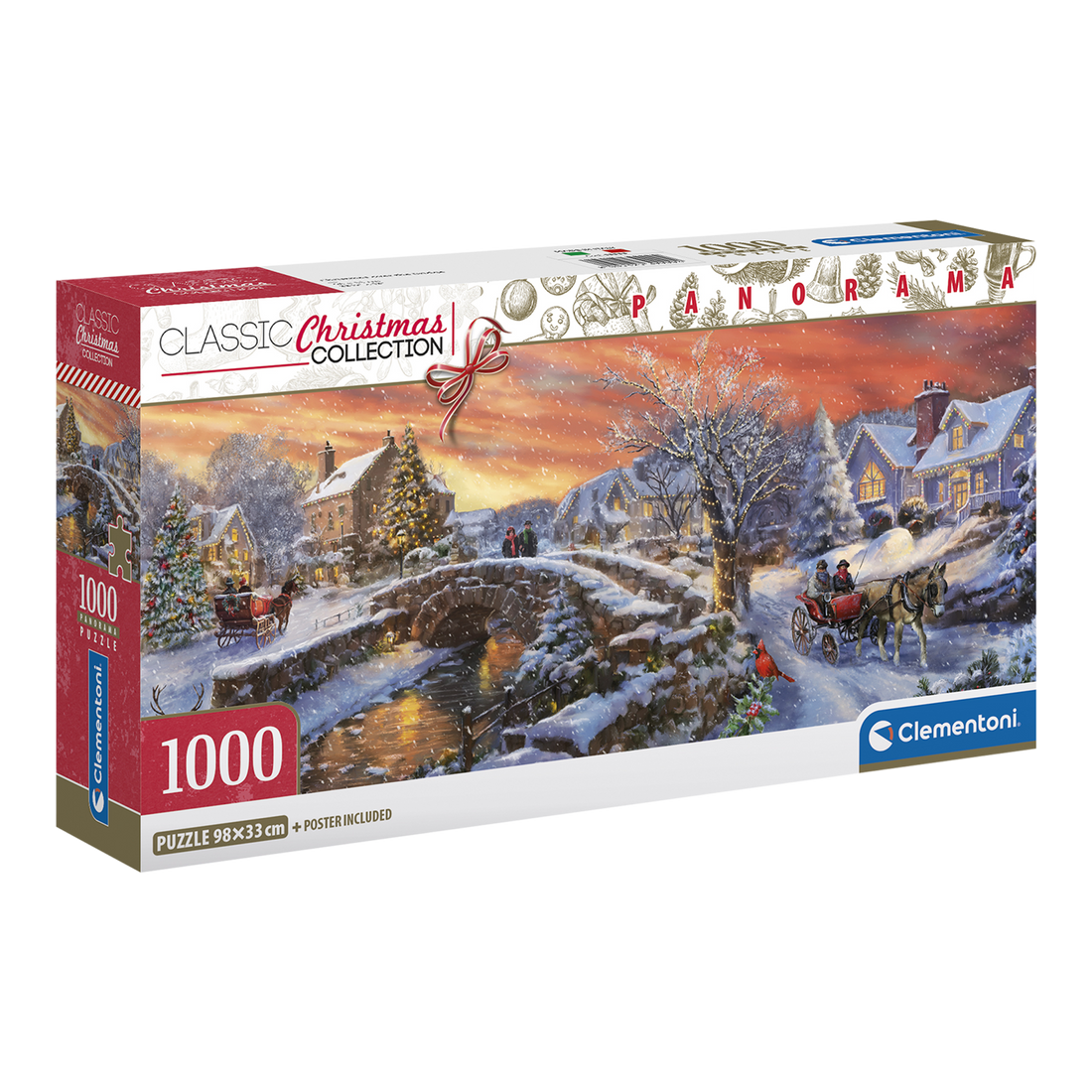 Christmas Over the Bridge 1000pc Panorama