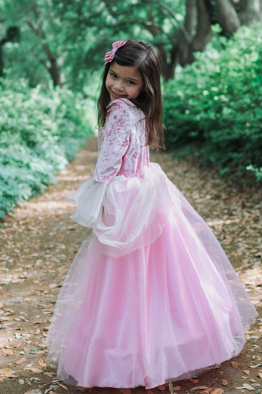 Pink Rose Princess Dress Age 7-8