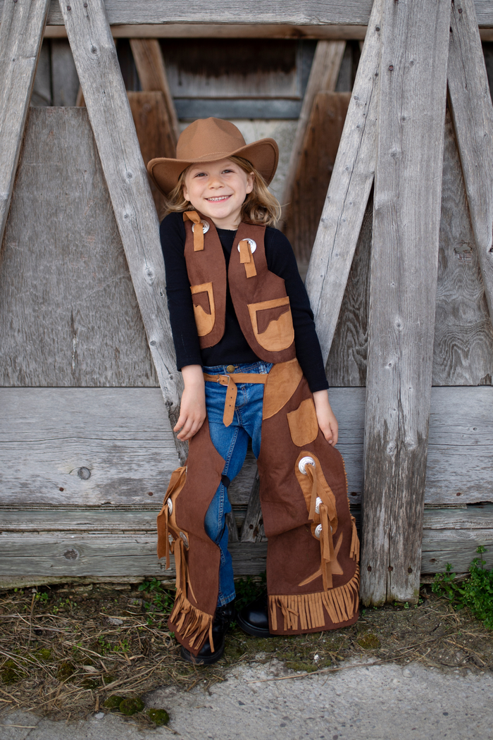 Cowboy Vest and Chaps Age 7-8