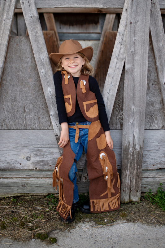 Cowboy Vest and Chaps Age 7-8