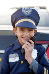 Navy Police Officer Set with Accessories Size 3-4